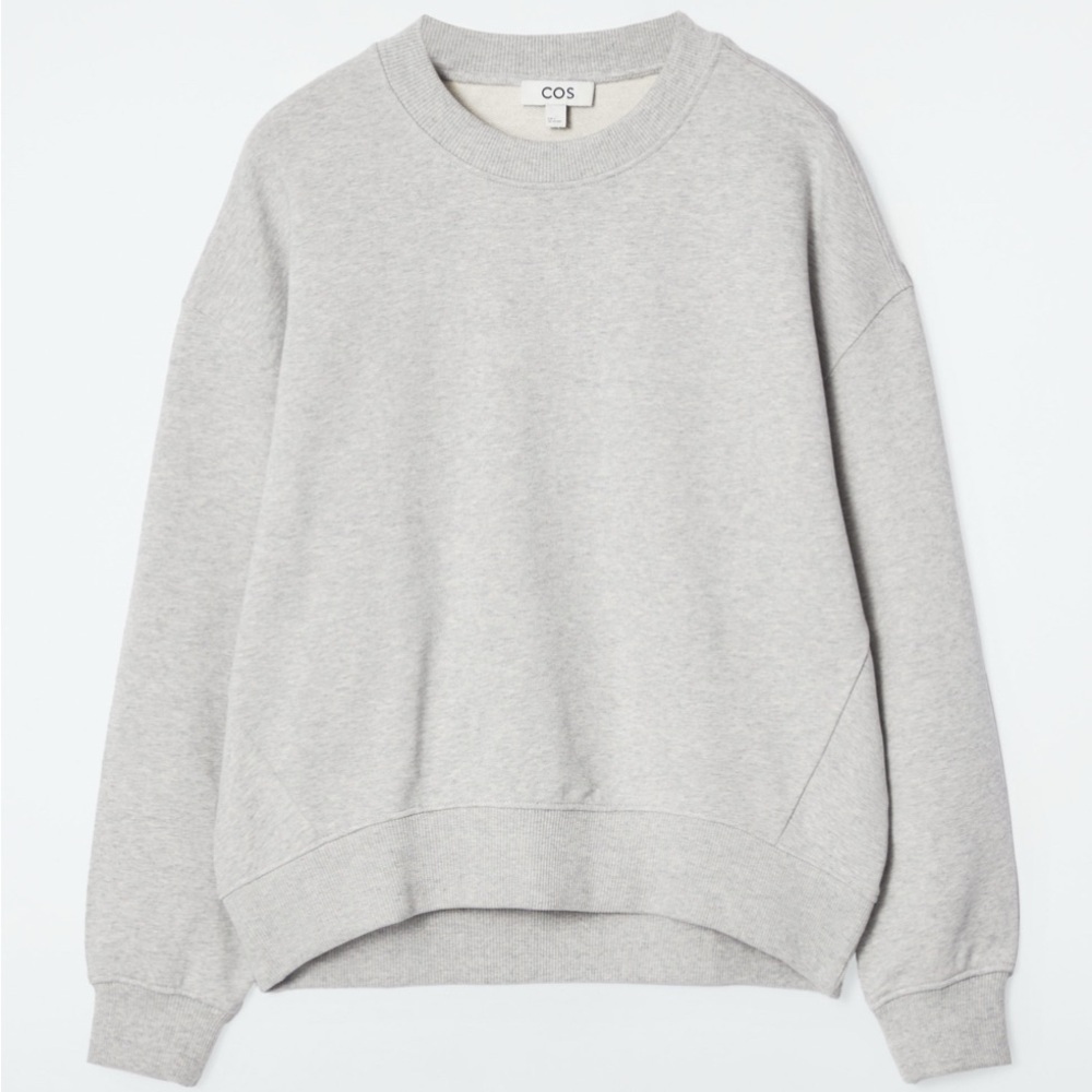 COS Women's Light Gray Pullover Sweater size Medium
